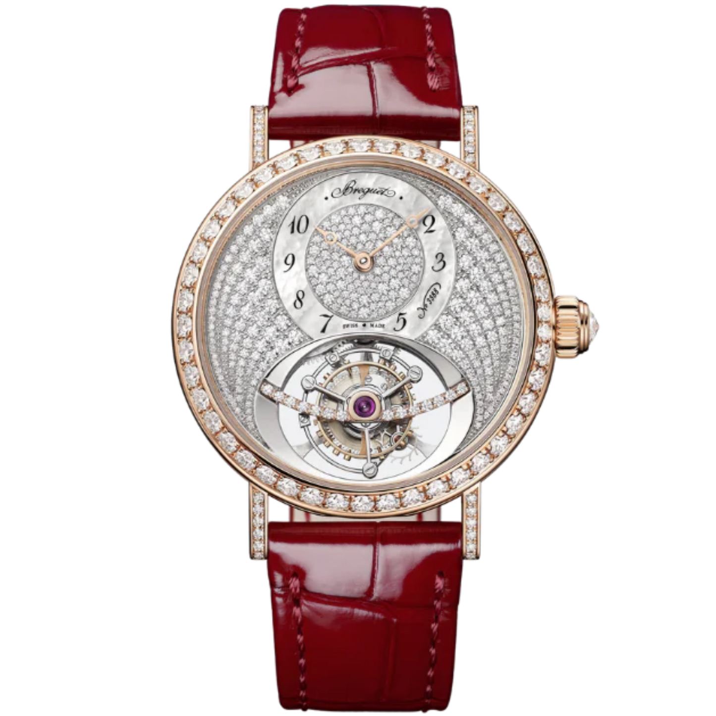 CLASSIQUE TOURBILLON 3358 35 MM 18K ROSE GOLD WITH MOTHER OF PEARL DIAL