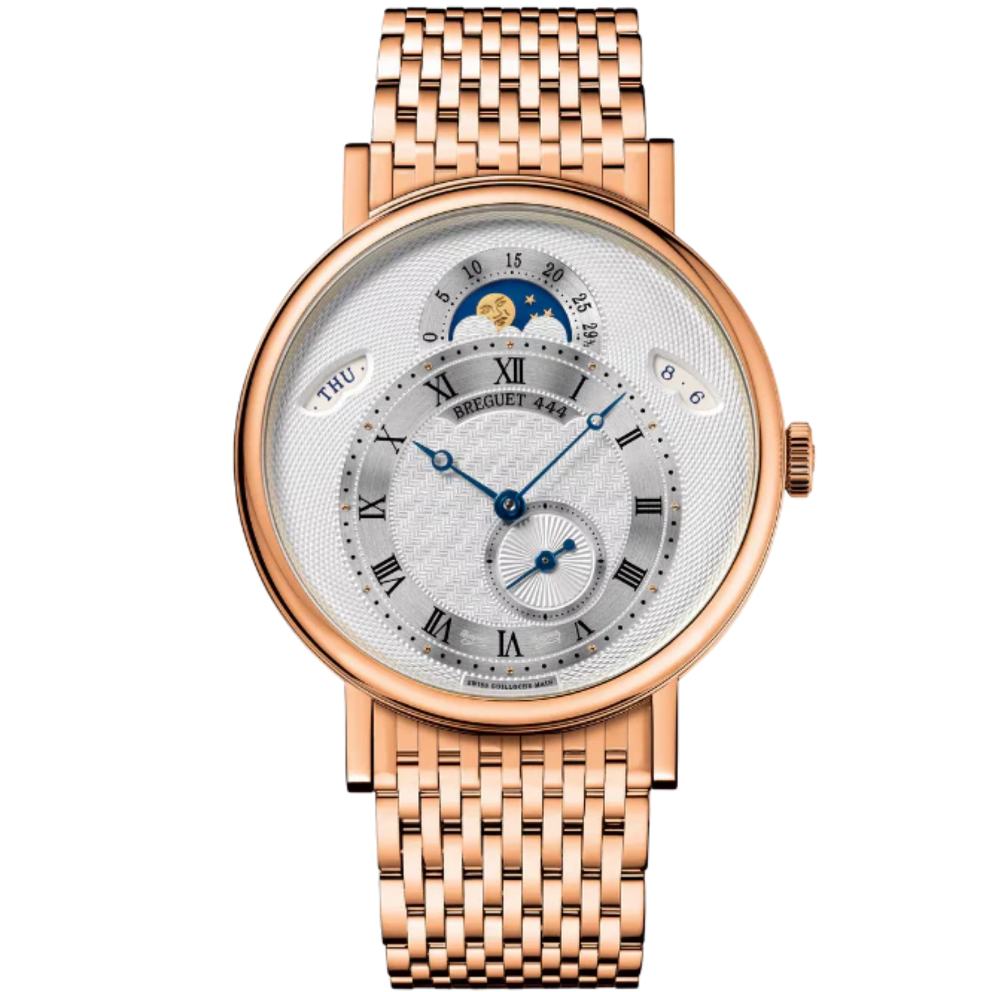 CLASSIQUE CALENDRIER 7337 39 MM ROSE GOLD WITH SILVER DIAL