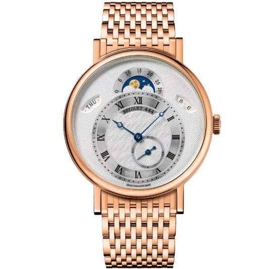 CLASSIQUE CALENDRIER 7337 39 MM ROSE GOLD WITH SILVER DIAL