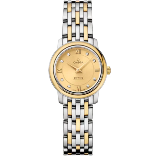 DE VILLE PRESTIGE 24 MM STAINLESS STEEL - YELLOW WITH YELLOW DIAL