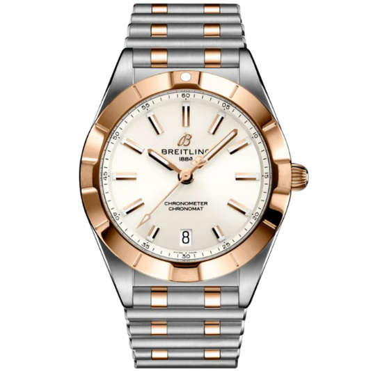 CHRONOMAT 32 MM STAINLESS STEEL & 18K ROSE GOLD WITH WHITE DIAL