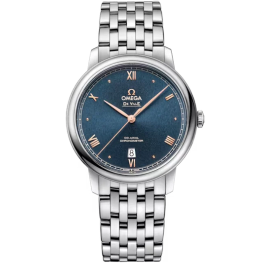 DE VILLE PRESTIGE 39 MM STAINLESS STEEL WITH BLUE DIAL