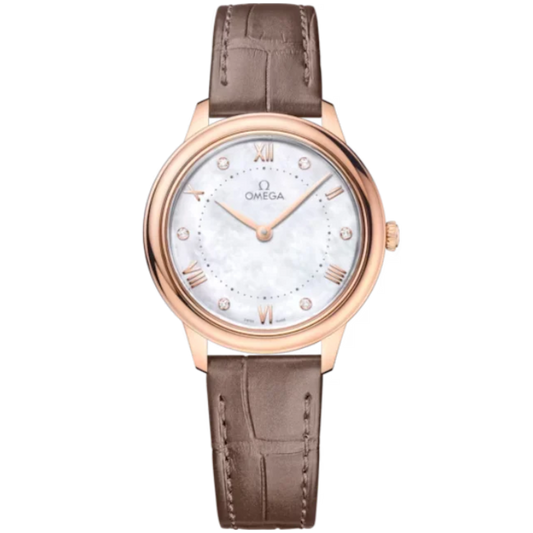 DE VILLE PRESTIGE 30 MM SEDNA™ GOLD WITH MOTHER OF PEARL DIAL