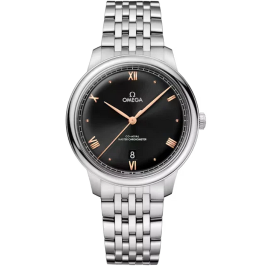 DE VILLE PRESTIGE 40 MM STAINLESS STEEL WITH BLACK DIAL