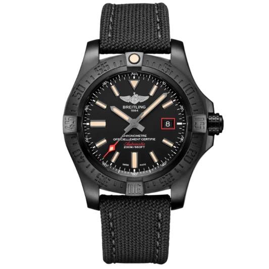 AVENGER BLACKBIRD 44 MM DLC-COATED TITANIUM WITH BLACK DIAL