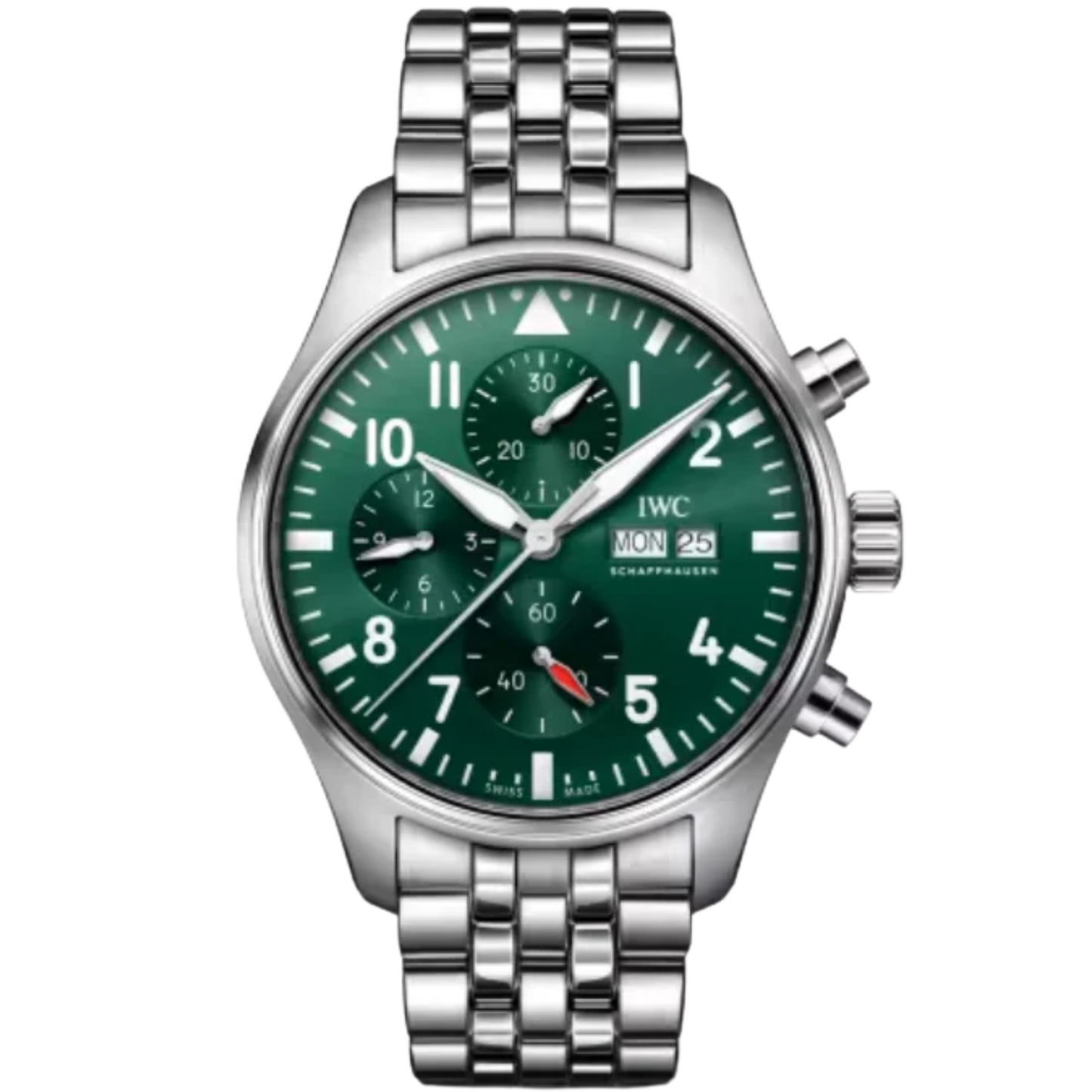 PILOT’S WATCH CHRONOGRAPH 43 MM STAINLESS STEEL WITH GREEN DIAL