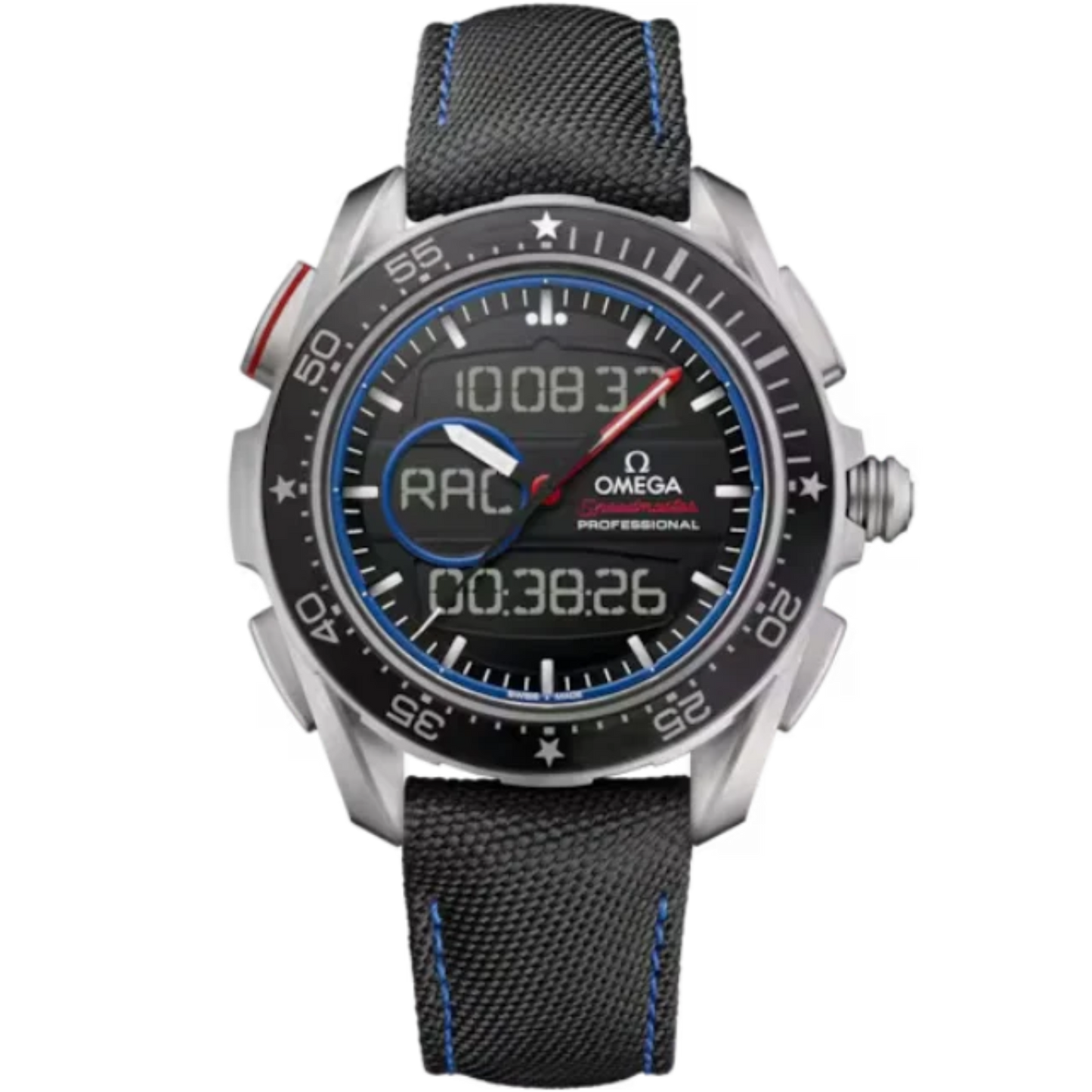 SPEEDMASTER X‑33 REGATTA ETNZ LIMITED EDITION 45 MM TITANIUM WITH BLACK DIAL