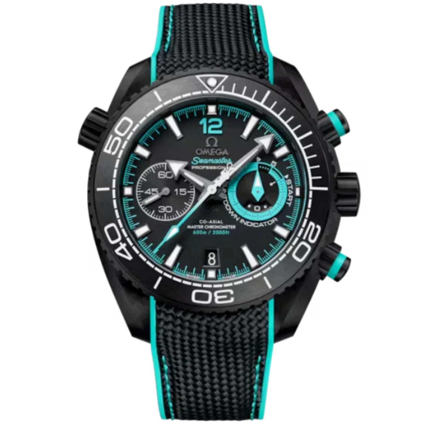SEAMASTER PLANET OCEAN 600M "ETNZ" DEEP BLACK 45 MM BLACK CERAMIC WITH BLACK DIAL