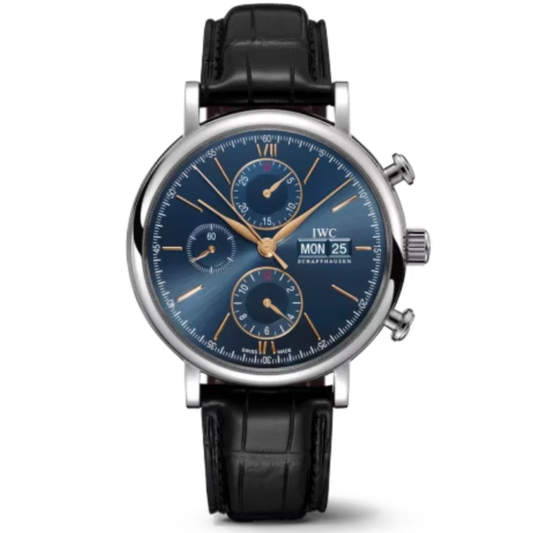 PORTOFINO CHRONOGRAPH 42 MM STAINLESS STEEL WITH BLUE DIAL