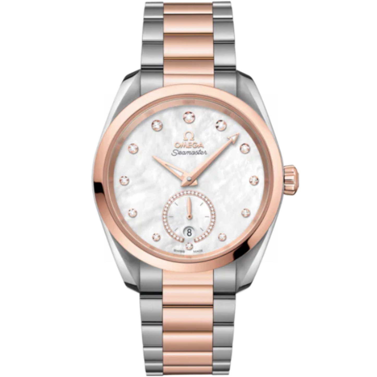 SEAMASTER AQUA TERRA 150M 38 MM STAINLESS STEEL - SEDNA™ GOLD WITH MOTHER OF PEARL DIAL