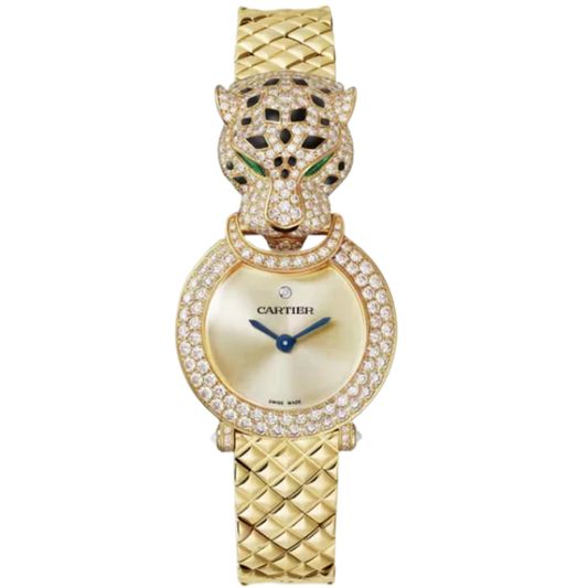LA PANTHERE DE CARTIER 24 MM 18K YELLOW GOLD WITH GOLD DIAL