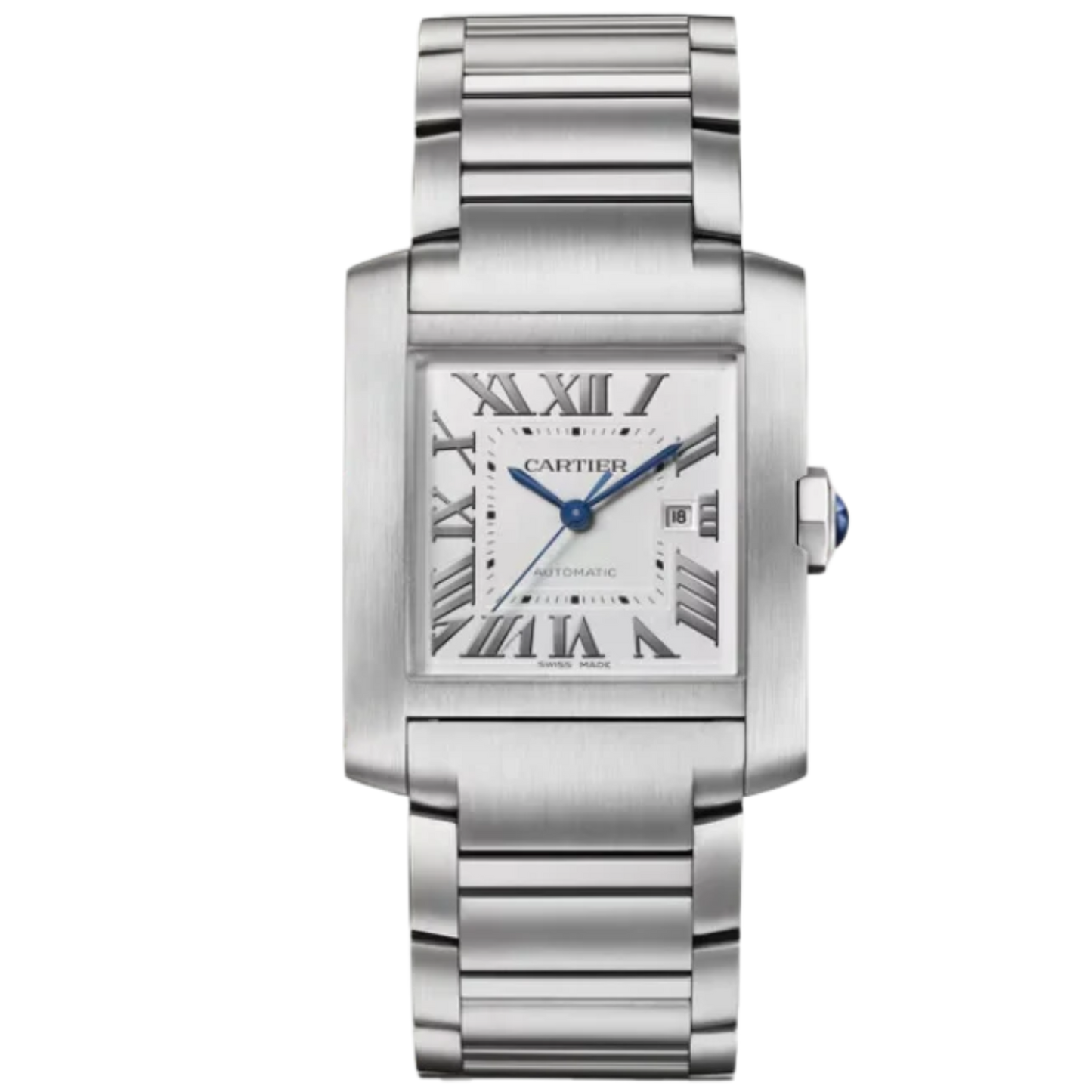 TANK 37 mm FRANÇAISE WATCH SILVER STAINLESS STEEL