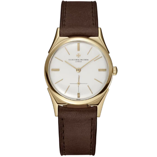 LES COLLECTIONNEURS REFERENCE 6068 32 MM YELLOW GOLD WITH WHITE DIAL