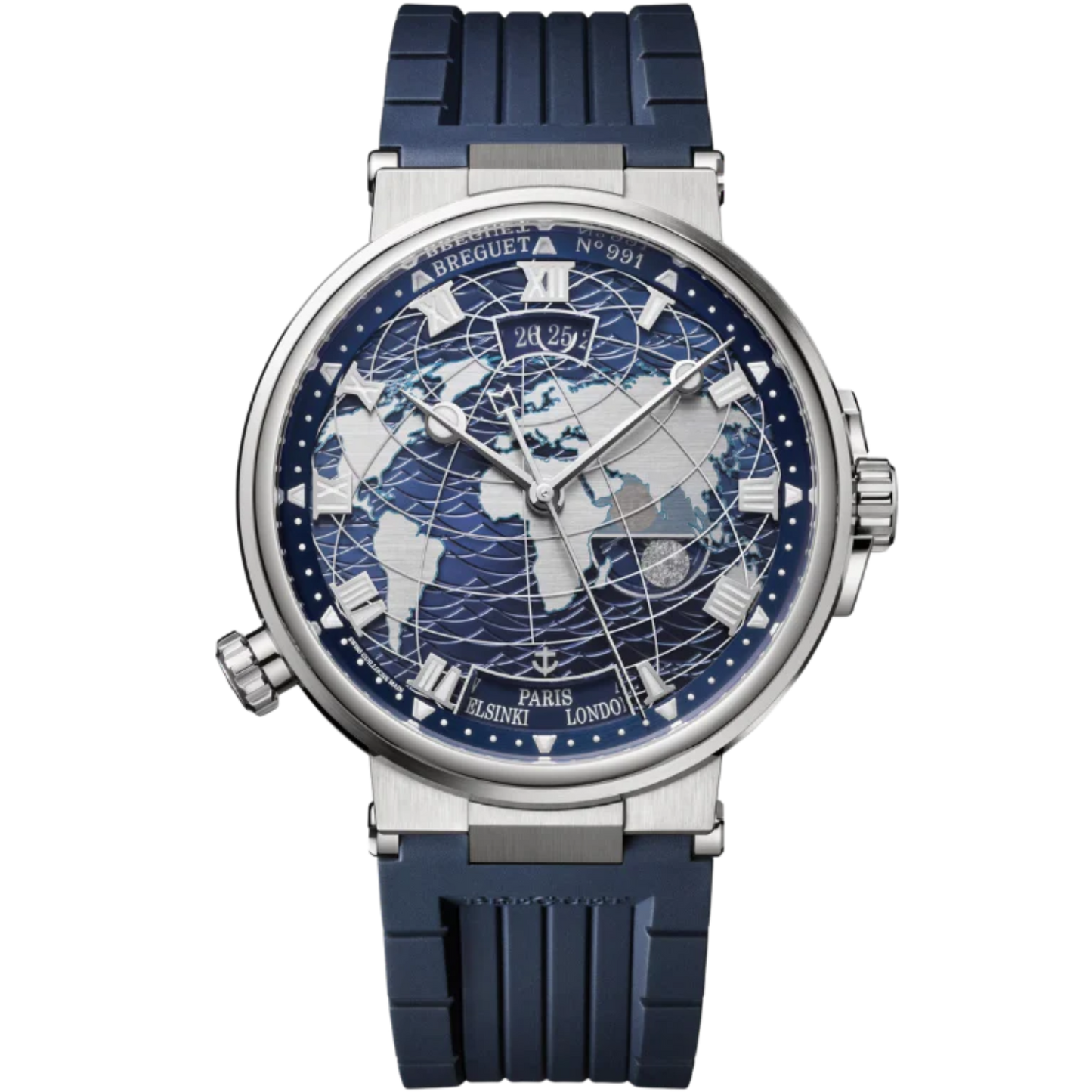 MARINE HORA MUNDI 5557 44 MM WHITE GOLD WITH BLUE DIAL
