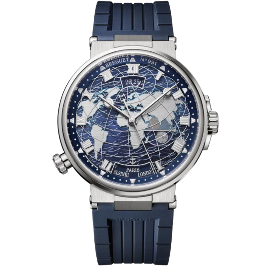 MARINE HORA MUNDI 5557 44 MM WHITE GOLD WITH BLUE DIAL