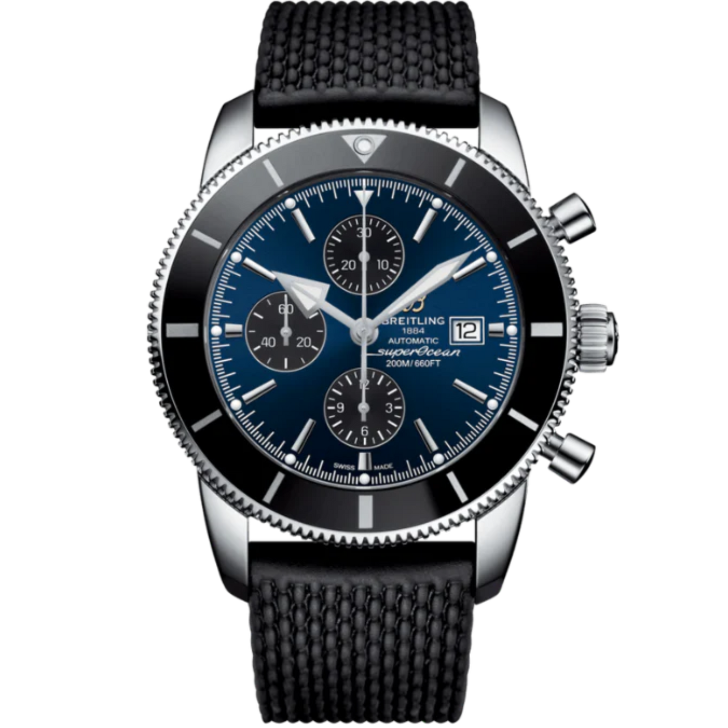 SUPEROCEAN HERITAGE CHRONOGRAPH 46 MM STAINLESS STEEL WITH BLUE DIAL