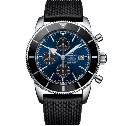 SUPEROCEAN HERITAGE CHRONOGRAPH 46 MM STAINLESS STEEL WITH BLUE DIAL