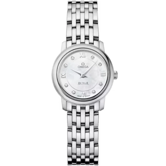 DE VILLE PRESTIGE 24 MM STAINLESS STEEL WITH MOTHER OF PEARL DIAL