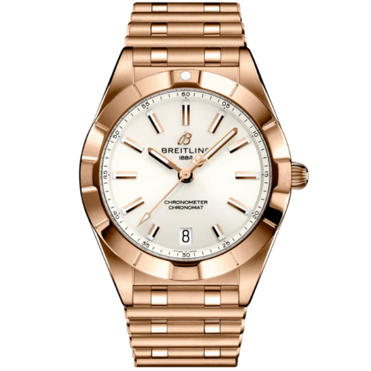 CHRONOMAT 32 MM 18K ROSE GOLD WITH WHITE DIAL