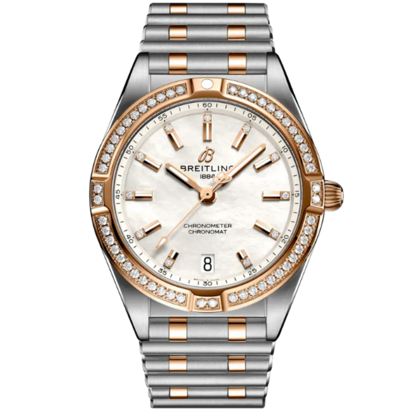 CHRONOMAT 32 MM STAINLESS STEEL & 18K ROSE GOLD WITH MOTHER OF PEARL DIAL