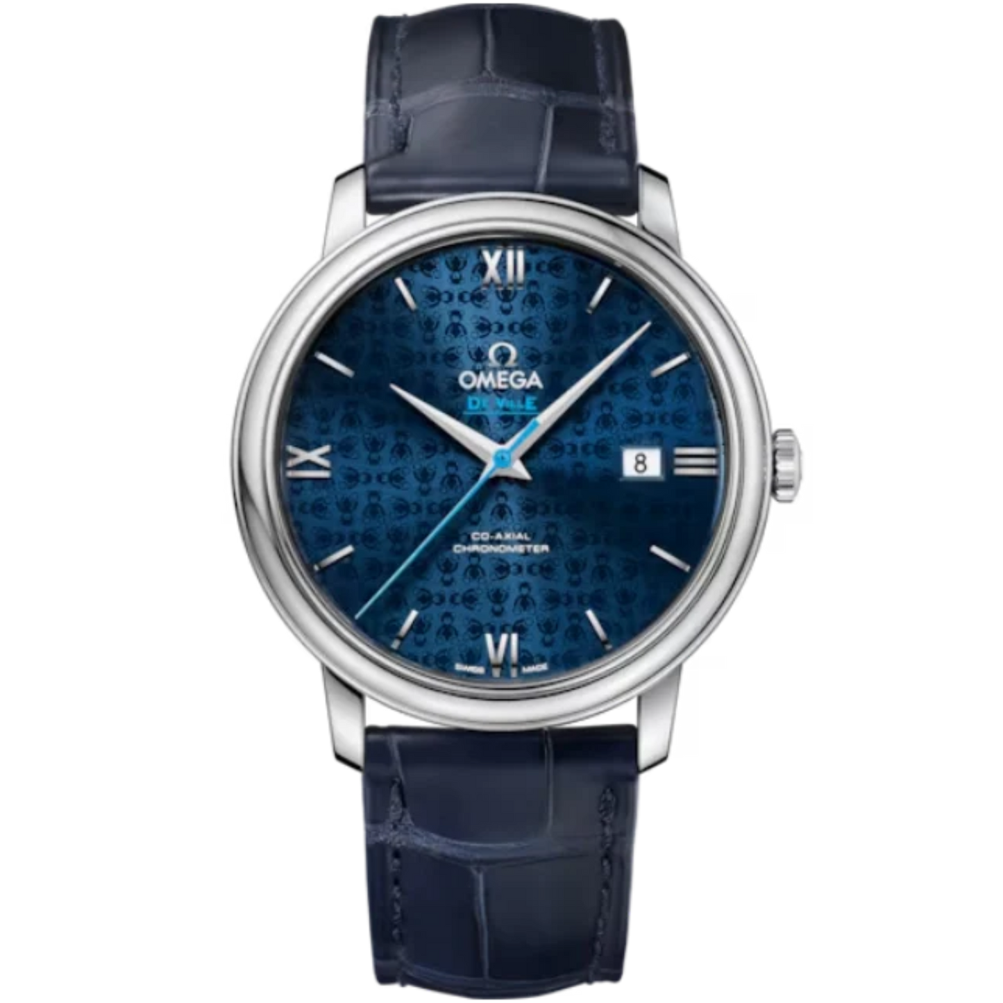 DE VILLE PRESTIGE ORBIS EDITION 39 MM STAINLESS STEEL WITH BLUE DIAL