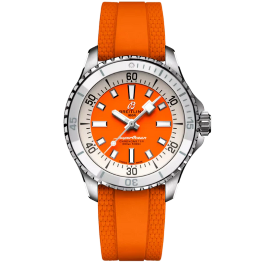 SUPEROCEAN AUTOMATIC 36 MM STAINLESS STEEL WITH ORANGE DIAL