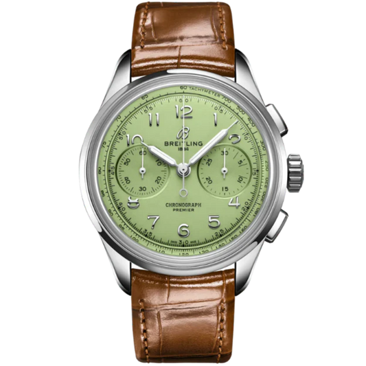 PREMIER B09 CHRONOGRAPH 40 MM STAINLESS STEEL WITH PISTACHIO GREEN DIAL