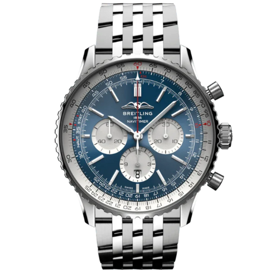 NAVITIMER B01 CHRONOGRAPH 46 MM STAINLESS STEEL WITH BLUE DIAL