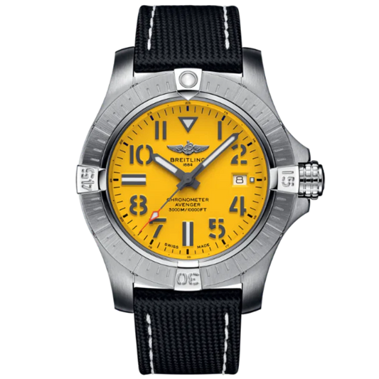 AVENGER AUTOMATIC SEAWOLF 45 MM STAINLESS STEEL WITH YELLOW DIAL
