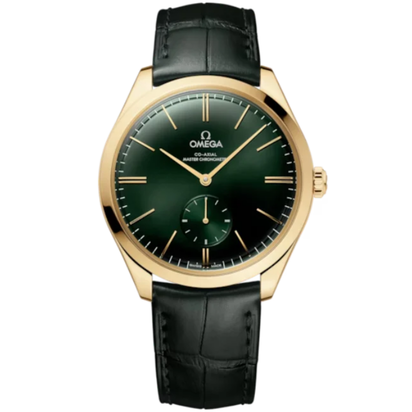 DE VILLE TRÉSOR 40 MM YELLOW GOLD WITH GREEN DIAL
