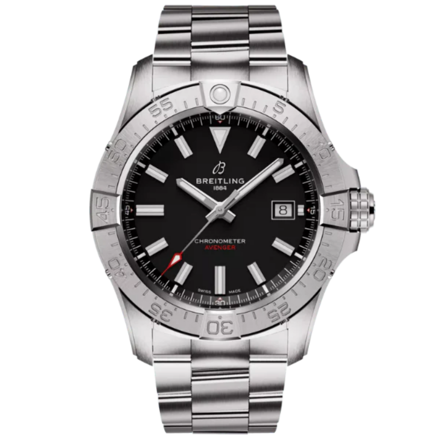 AVENGER AUTOMATIC 42 MM STAINLESS STEEL WITH BLACK DIAL