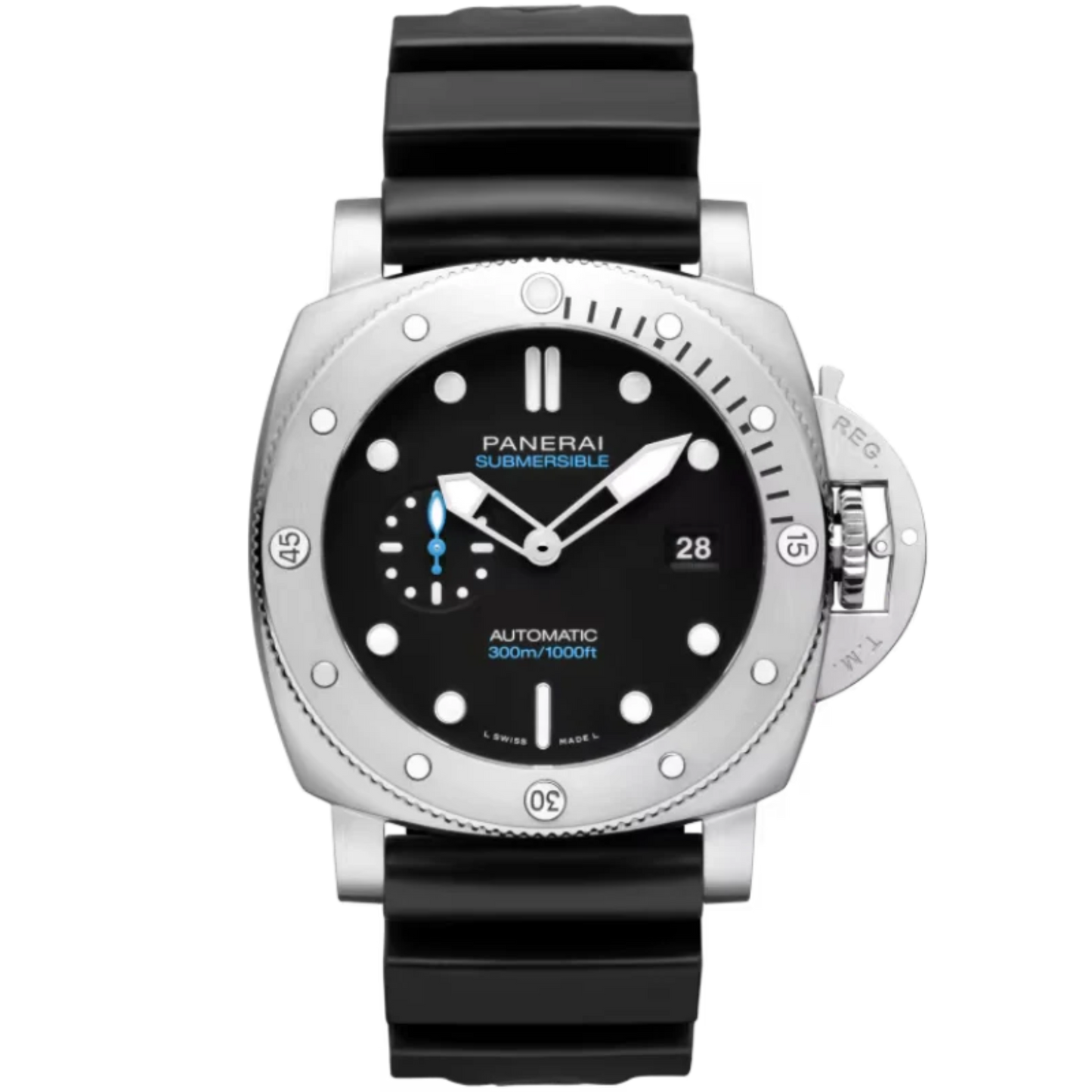 SUBMERSIBLE QUARANTAQUATTRO PAM01229 44 MM STAINLESS STEEL WITH BLACK DIAL
