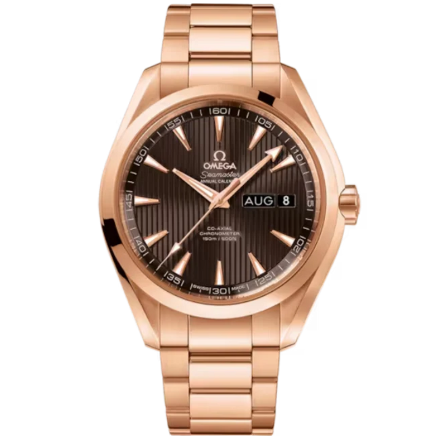 SEAMASTER AQUA TERRA 150M 43 MM RED GOLD WITH GREY DIAL