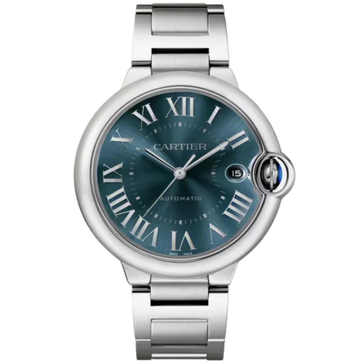 BALLON BLEU DE CARTIER 40 MM STAINLESS STEEL WITH BLUE SUNRAY BRUSHED DIAL