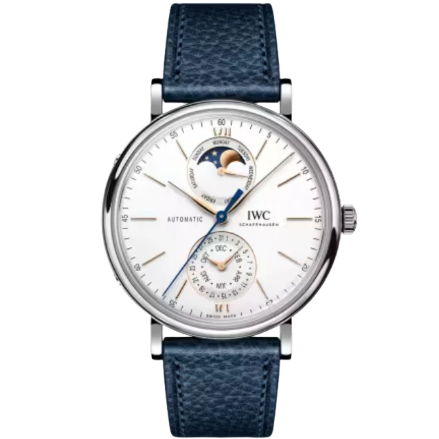 PORTOFINO COMPLETE CALENDAR 41 MM STAINLESS STEEL WITH WHITE DIAL