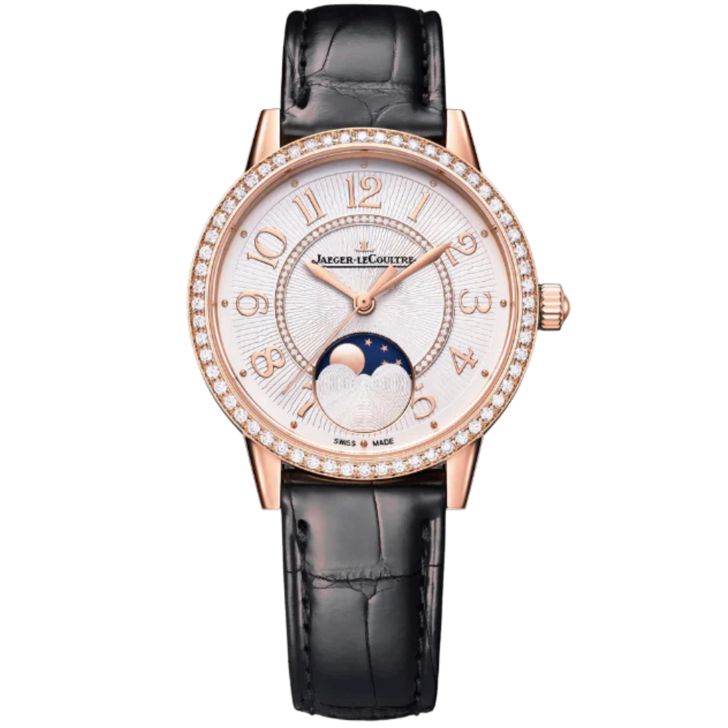 RENDEZ-VOUS CLASSIC MOON 34 MM ROSE GOLD WITH SILVER GREY GUILLOCHE DIAL