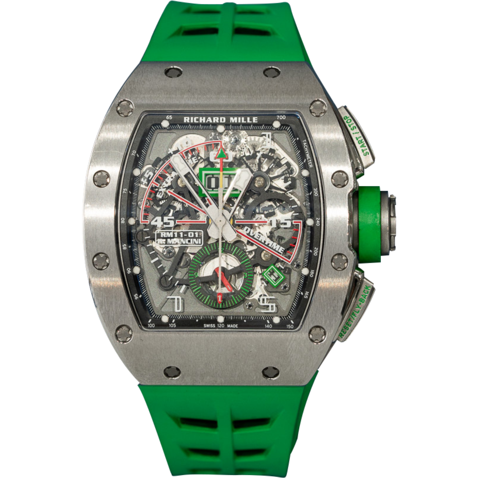 RM11-01 Roberto Mancini Titanium Automatic Rubber Strap Titanium Case