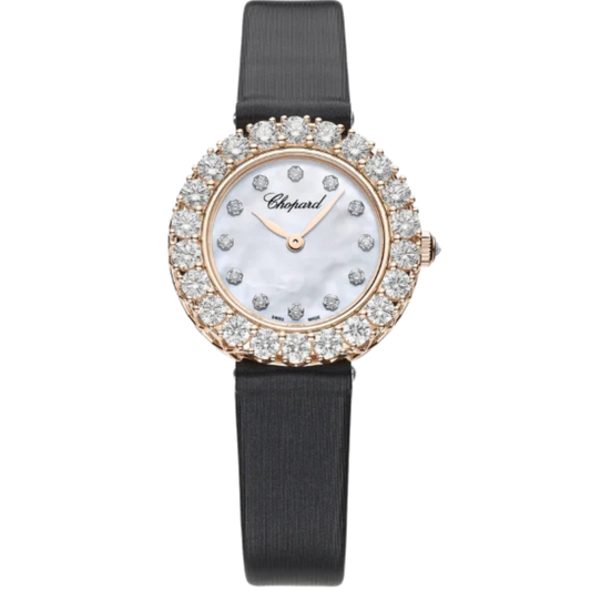 L'HEURE DU DIAMANT 26 MM ETHICAL ROSE GOLD WITH MOTHER OF PEARL DIAL