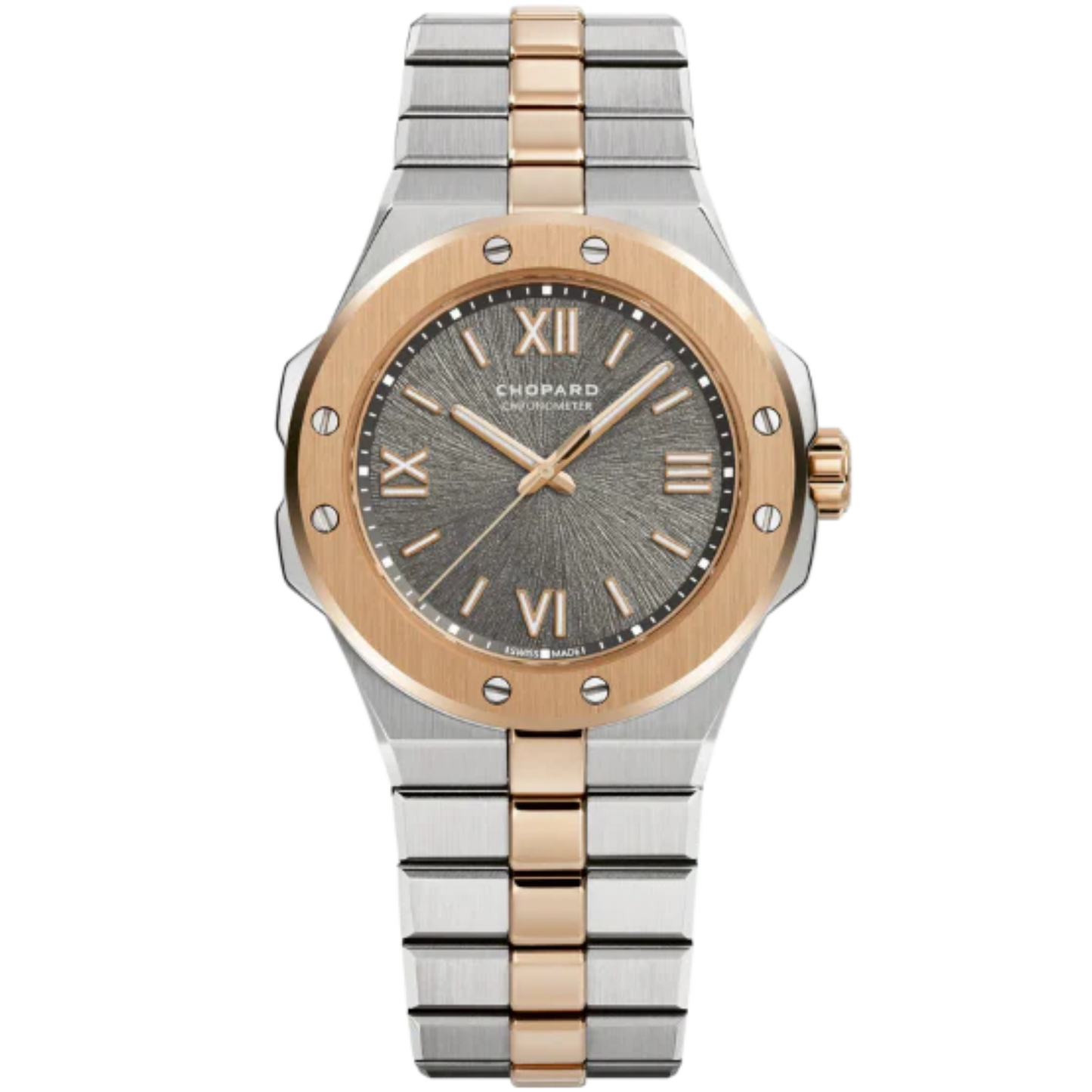 ALPINE EAGLE 36 MM ETHICAL ROSE GOLD - LUCENT STEEL™ WITH GREY DIAL