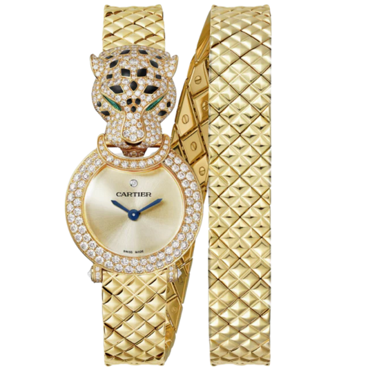 LA PANTHERE DE CARTIER 24 MM 18K YELLOW GOLD WITH GOLD DIAL