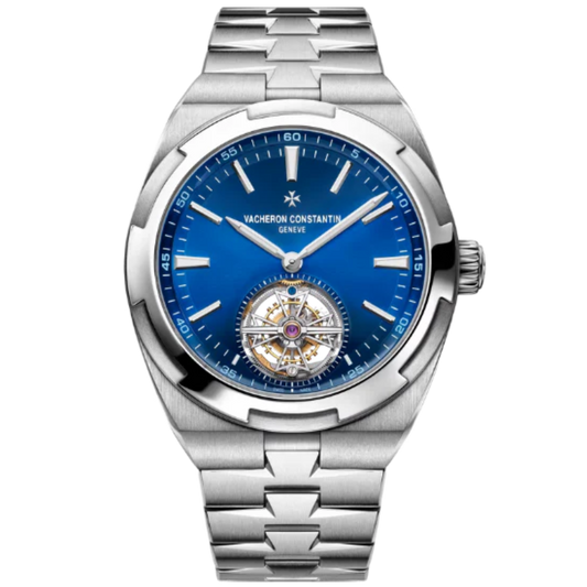OVERSEAS TOURBILLON 42 MM STAINLESS STEEL WITH BLUE BRASS DIAL