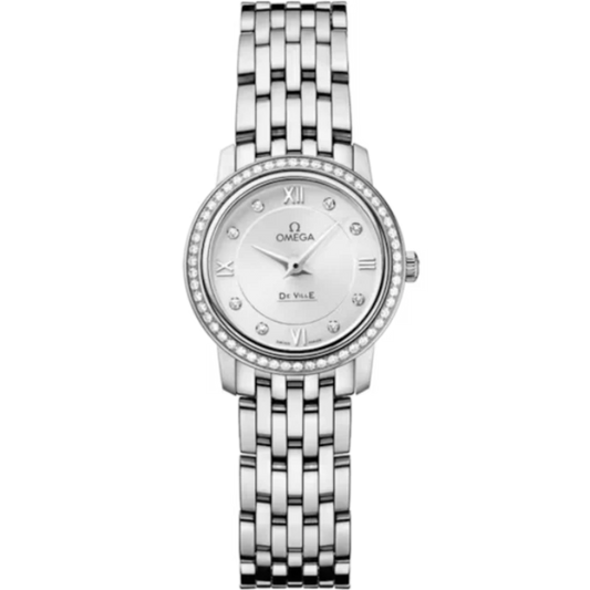 DE VILLE PRESTIGE 24 MM STAINLESS STEEL WITH SILVER DIAL