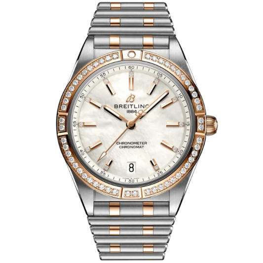 CHRONOMAT AUTOMATIC 36 MM STAINLESS STEEL & 18K ROSE GOLD WITH MOTHER OF PEARL DIAL