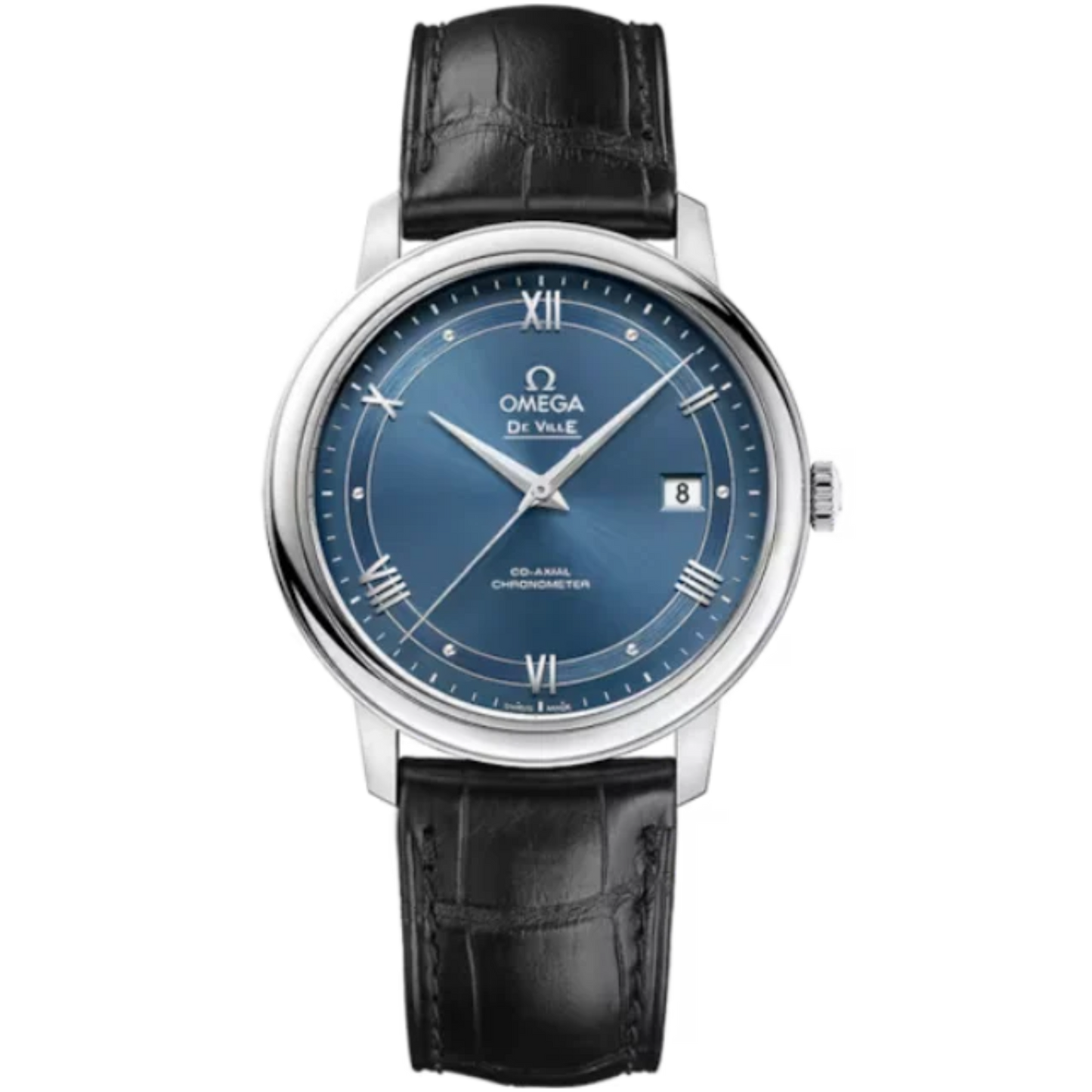 DE VILLE PRESTIGE 39 MM STAINLESS STEEL WITH BLUE DIAL
