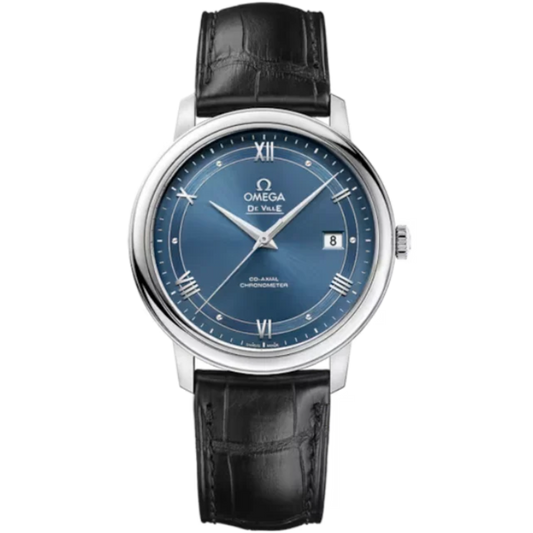 DE VILLE PRESTIGE 39 MM STAINLESS STEEL WITH BLUE DIAL