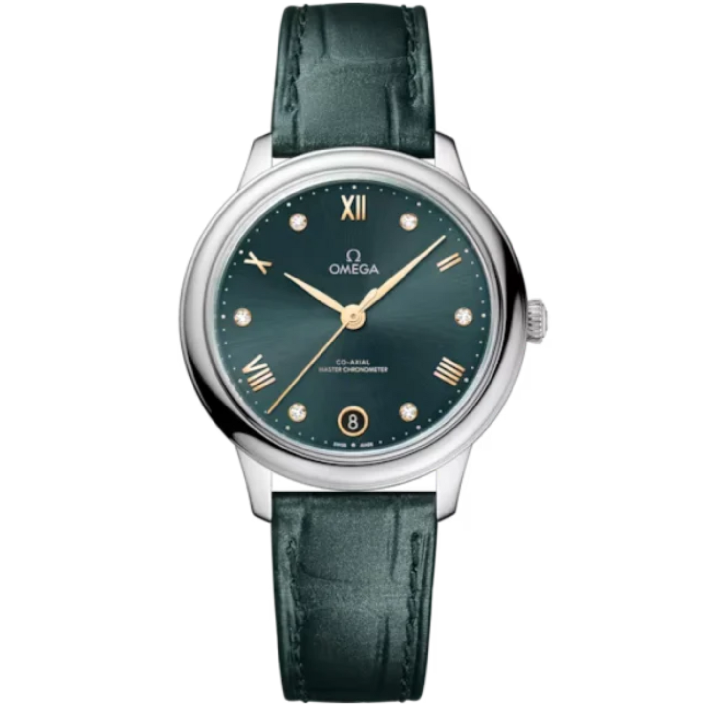DE VILLE PRESTIGE 34 MM STAINLESS STEEL WITH GREEN DIAL