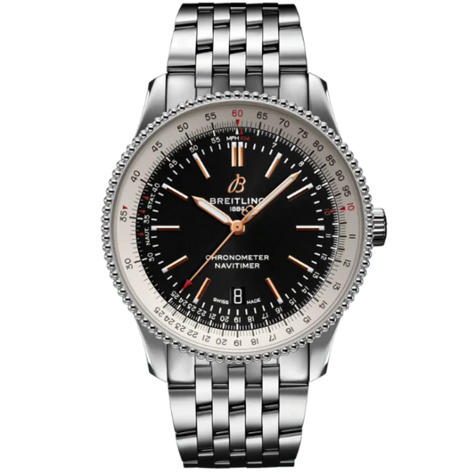 NAVITIMER AUTOMATIC 41 MM STAINLESS STEEL WITH BLACK DIAL