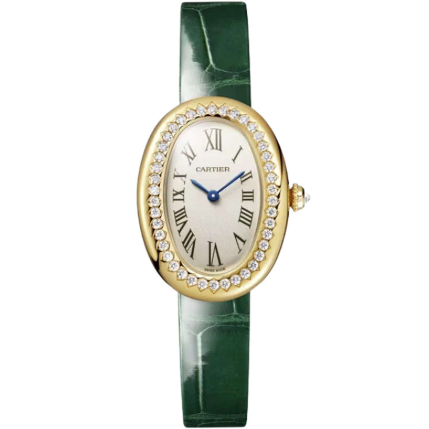 BAIGNOIRE DE CARTIER 31 MM YELLOW GOLD WITH SILVER DIAL