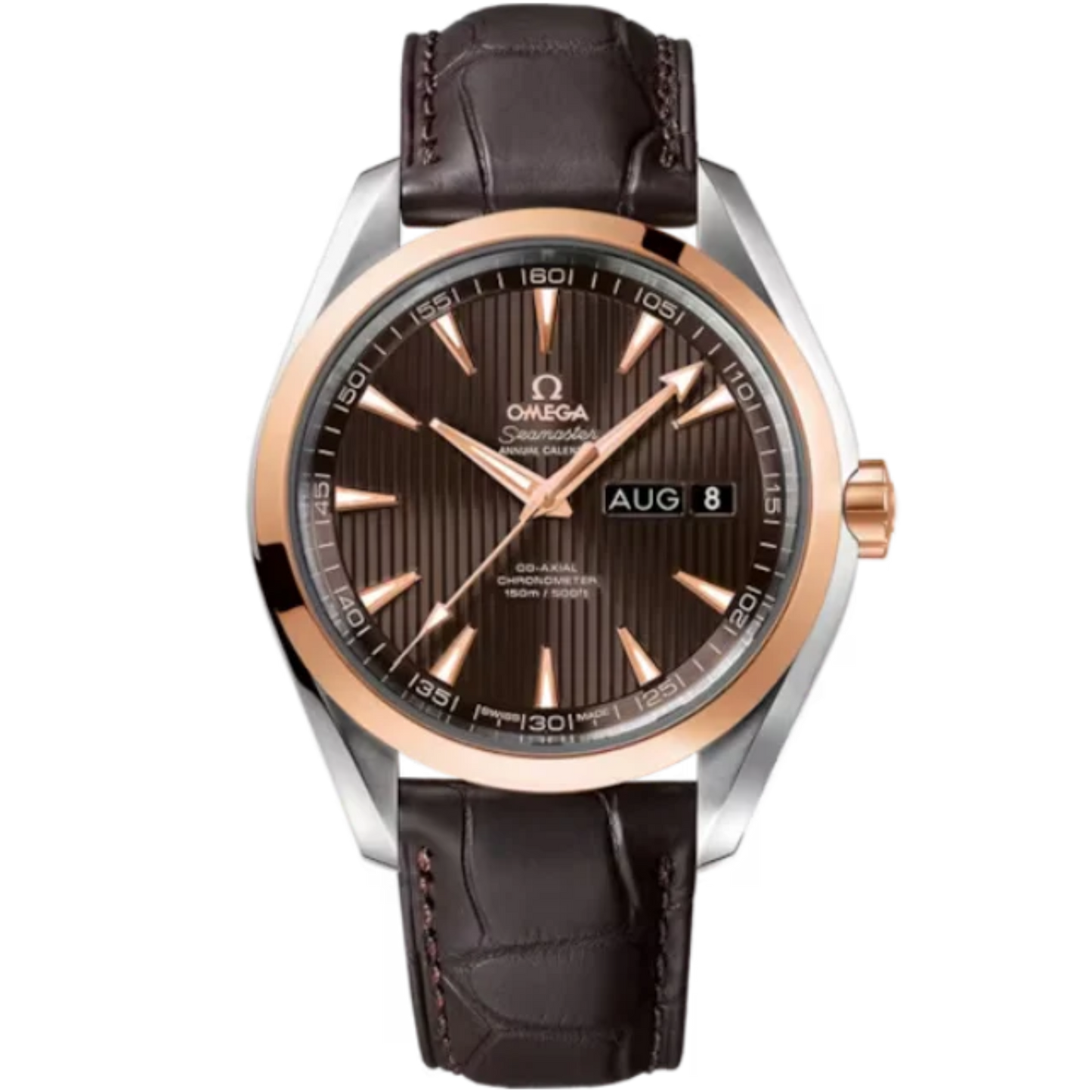 SEAMASTER AQUA TERRA 150M 43 MM STAINLESS STEEL - RED GOLD WITH GREY DIAL
