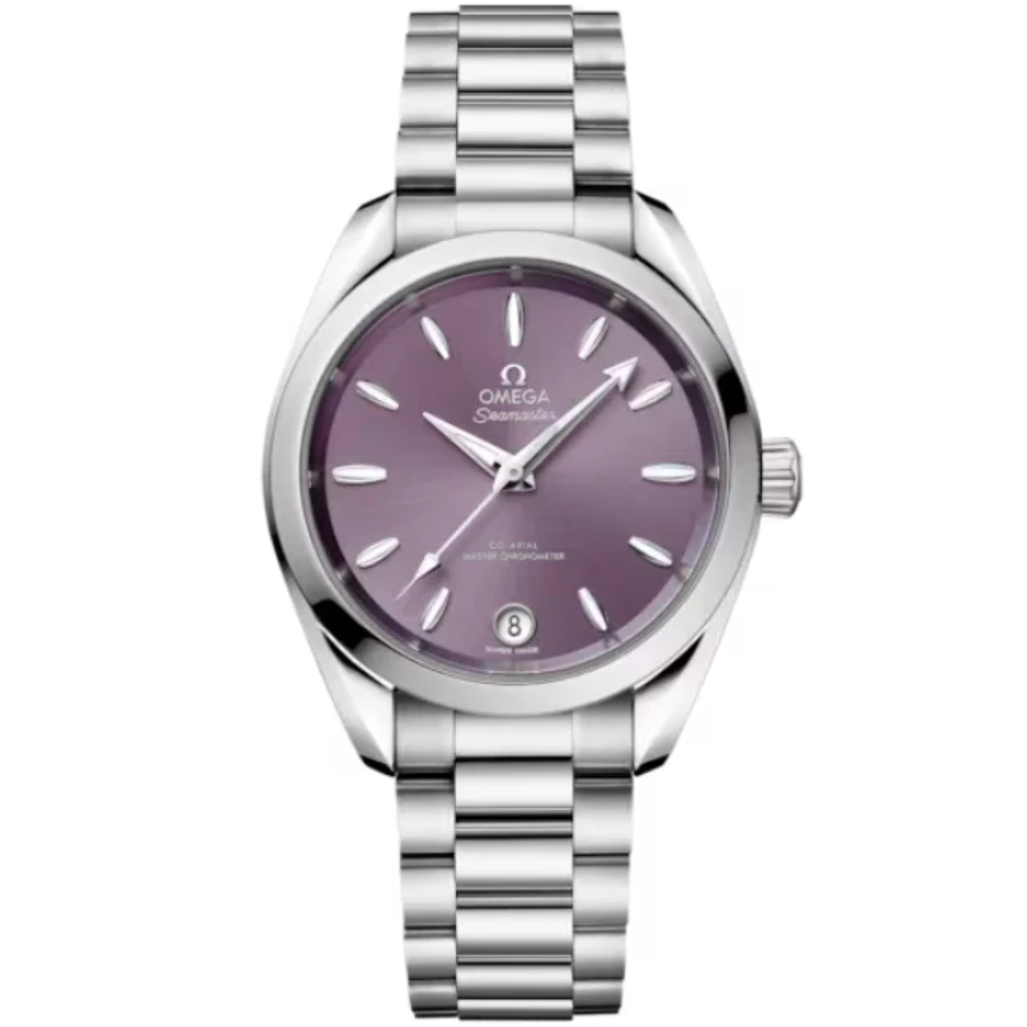 SEAMASTER AQUA TERRA SHADES 34 MM STAINLESS STEEL WITH LAVENDER DIAL